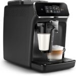 PHILIPS Kaffeevollautomat LatteGo 2300 EP2330/10 Schwarz mit Keramikmahlwerk & SilentBrew – Bild 3