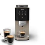 KRUPS Coffee Crush Extra Kaffeevollautomat 15 cm breit Mahlwerk Espresso Lungo Filterkaffee Beige