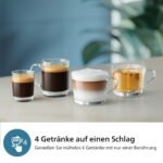 PHILIPS Kaffeevollautomat LatteGo 2300 EP2333/40 Weiß mit Milchsystem & AquaClean Filter – Bild 3