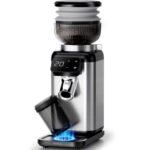 Neretva Kaffeemühle Elektrisch mit Kegelmahlwerk 40 Mahlgrade Edelstahl Antistatik