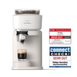 PHILIPS Baristina Espressomaschine mit Mahlwerk & Milchaufschäumer, 16 Bar, Weiß – Bild 2