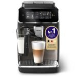 PHILIPS Kaffeevollautomat LatteGo 3300 Chrom – 6 Spezialitäten, Keramikmahlwerk, SilentBrew