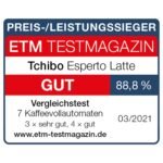 Tchibo Esperto Latte Kaffeevollautomat mit Milchaufschäumer für Cappuccino, Espresso & Caffè Crema – Bild 5