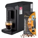 Tchibo Esperto mini Kaffeevollautomat Schwarz, Kegelmahlwerk, Touch-Display, inkl. Probierset