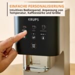 KRUPS Coffee Crush Extra Kaffeevollautomat 15 cm breit Mahlwerk Espresso Lungo Filterkaffee Beige – Bild 6