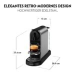 NESPRESSO DE'LONGHI CitiZ EN220.T Kapselmaschine Platinum Titan mit Eco-Modus & 4 Tassengrößen – Bild 4