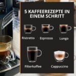 KRUPS Harmony Milk Kaffeevollautomat mit Milchsystem, 5 Kaffeespezialitäten, Doppeltassenfunktion – Bild 2