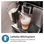 PHILIPS Kaffeevollautomat LatteGo 3300 Chrom – 6 Spezialitäten, Keramikmahlwerk, SilentBrew – Bild 5