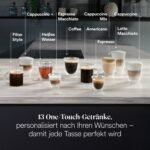 De'Longhi Magnifica Evo Next Kaffeevollautomat 13 Getränke Touch-Display 3 Profile Titan – Bild 4
