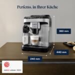 De'Longhi Magnifica Evo Kaffeevollautomat mit Mahlwerk 7 Getränke LatteCrema Silber-Schwarz – Bild 7