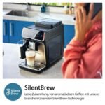 PHILIPS Kaffeevollautomat LatteGo 3300 Chrom – 6 Spezialitäten, Keramikmahlwerk, SilentBrew – Bild 6