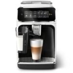 PHILIPS Kaffeevollautomat LatteGo 3300 Weiß – 6 Getränke, Keramikmahlwerk, HomeID-App