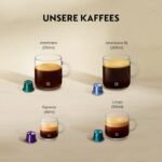 NESPRESSO DE'LONGHI CitiZ EN220.T Kapselmaschine Platinum Titan mit Eco-Modus & 4 Tassengrößen – Bild 3