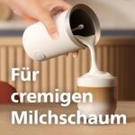 PHILIPS Baristina Espressomaschine mit Mahlwerk & Milchaufschäumer, 16 Bar, Weiß – Bild 4